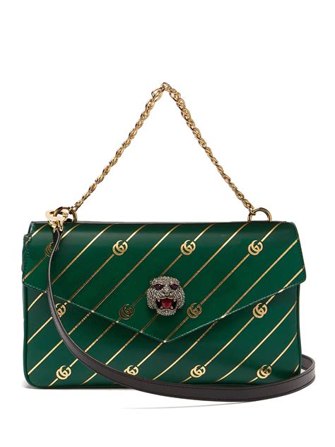 emerald green gucci bag|gucci tiger head bag.